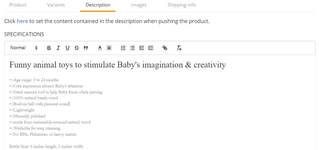 description dser